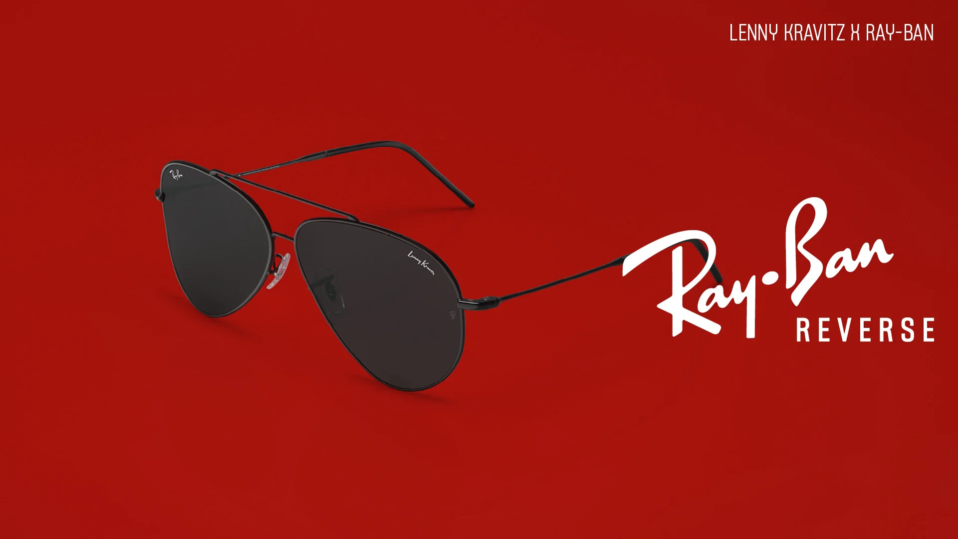 Occhiali da sole aviator Ray-Ban Reverse edizione limitata con Lenny Kravitz